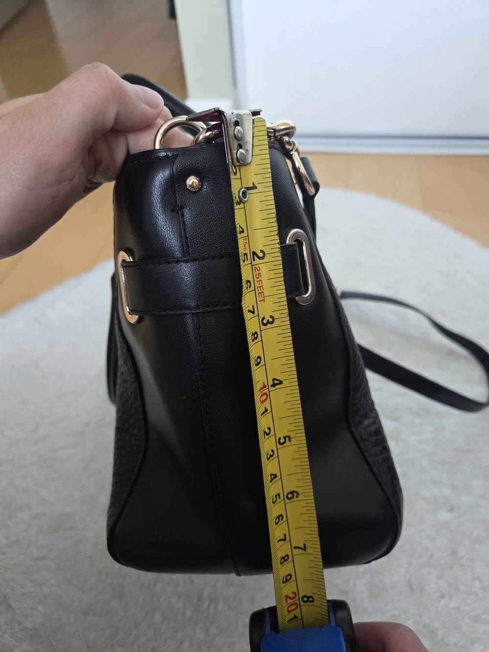 Coach Black Blake Carryall Pebbled Leather Bag - Picture 8 of 10